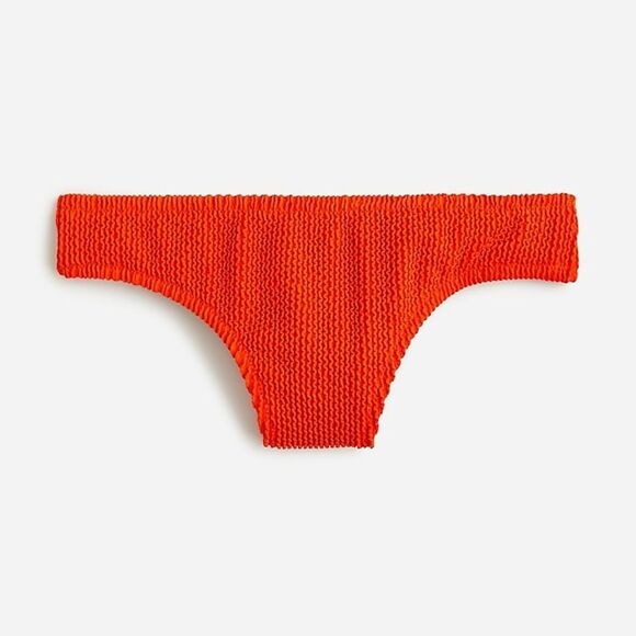 J. Crew Textured Hipster Full-coverage Bikini Bottom Guarana Size XXL NWT - Picture 3 of 3